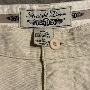 Straight Down Mens Beige Shorts Size 34